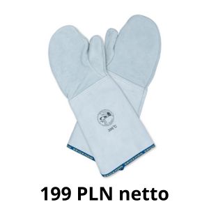 Rękawice Piekarnicze 2-palczaste. Mankiet: 25 cm. Długość całkowita: 45 cm. Do 300 stopni C