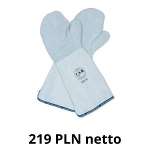 Rękawice Piekarnicze 2-palczaste. Mankiet: 25 cm. Długość całkowita: 45 cm. Do 500 stopni C