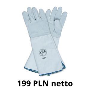 Rękawice Piekarnicze 5-palczaste. Mankiet: 25 cm. Długość całkowita: 45 cm. Do 300 stopni C