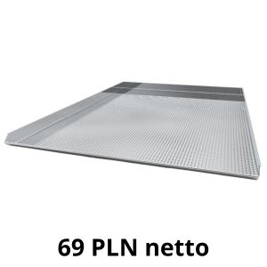 Blacha piekarnicza 3-rantowa 80x60cm, perforacja 3mm